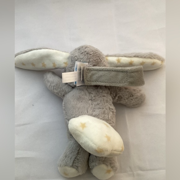 Dreamy hugginz Cloud B grey white and yellow stars lullaby plush rabbit - Picture 3 of 7